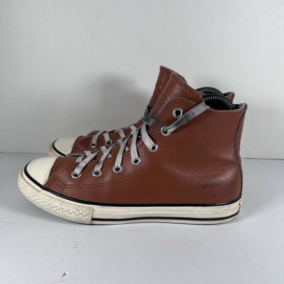 Converse Chuck Taylor All Star Wool Lined Leather Embroidered Shoes Youth Size 3 - Picture 4 of 11